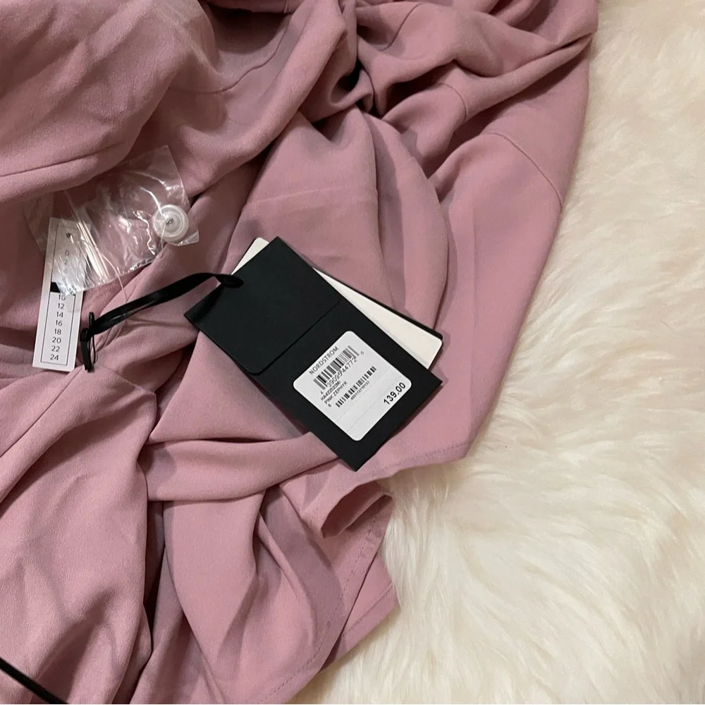 Halogen Pink Ruffle-Front Midi Dress - Picture 12 of 13